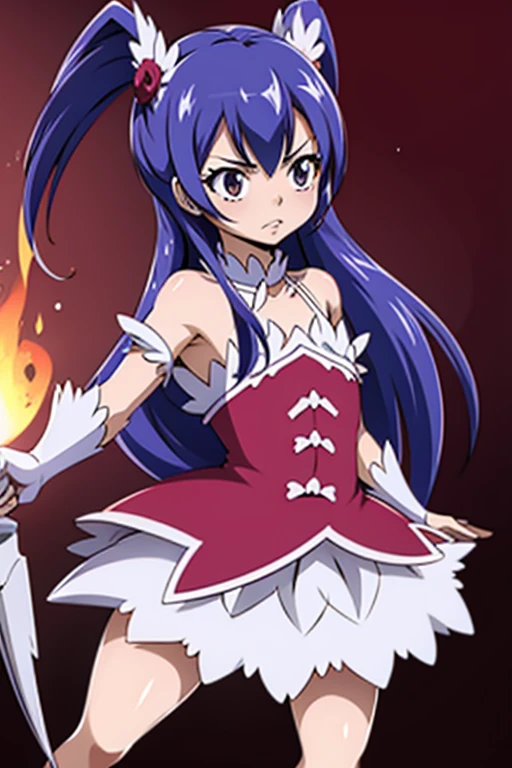 Skull and blood dress magical girl