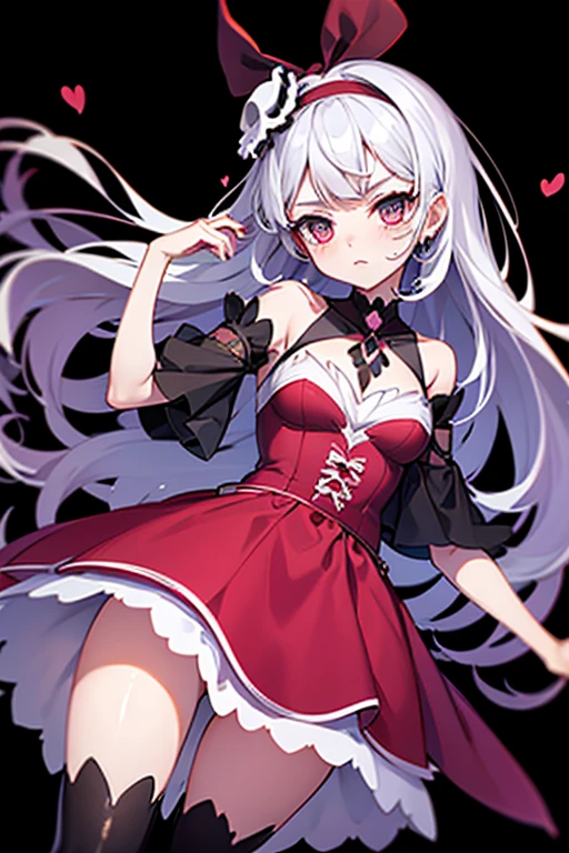 Skull and blood dress magical girl