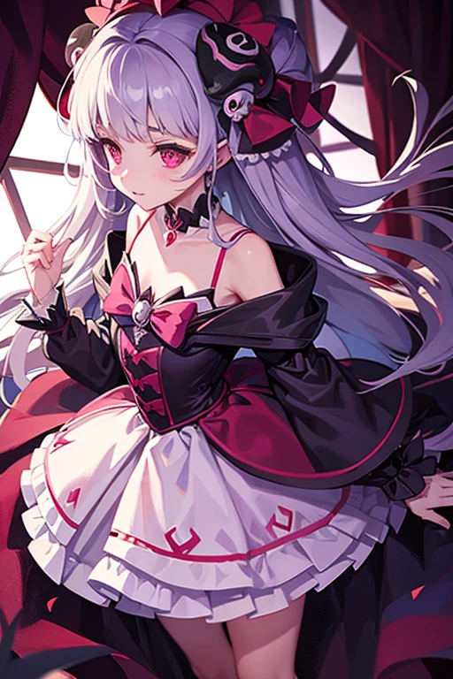 Skull and blood dress magical girl