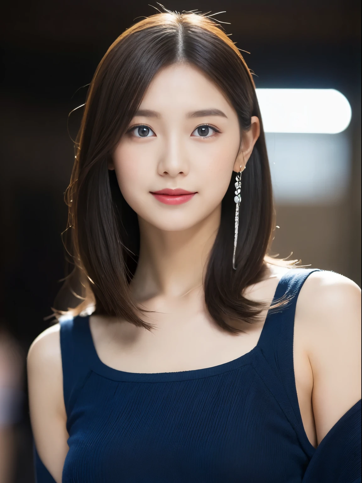 (((32K,very high res, high detailing, highly accurate,Masterpiece Girl 1))),Raw photo & realistic atmosphere,beautiful dark blue eyes,Detailed mouth,Glossy lips,Detailed eyebrows,Soft white skin that shines with every detail,,Eyes drawn in detail、Very beautiful eyes with azure eyes,Detailed lips、Very beautiful face,Very well-formed face、Lifelike face,shiny beautiful lips,Beautiful eyebrows,Infinite reality,Best design,（Insanely cute Japan 16-year-old high school girl,,Beautifully shaped breasts,Very cute beautiful girl,,Healthy body,Outstanding style：1.5）,Best Natural Makeup,Japanese ido,Korean Idols,Young sensual idol,Moist eyes,Dark Beautiful Deep Eyes,Beautiful butt,beauty legs,,camel's foot,：1.3),超A high resolution、,Natural and realistic face,Back lighting,Pure eyes are too cute,(((photorealisim,Photograph the whole body))),,Reality Live Action,（Fashionable earrings,,a necklace,A bracelet,gyuru,Glossy nail art,Women's 20s Winter Fashion,Bright blue big top with beautiful design,sexy underwear,Black slit skirt,Blue sandals,Black pantyhose,Hair Stopper,Calm and fashionable girl,light brown hair,Wave shortcuts,solo,little smiling,full body Esbian,Show full-body fashion,Show me the blue pumps, Young sexy 15 year old girl with only beauty in this world：1.7）,Night in Shibuya