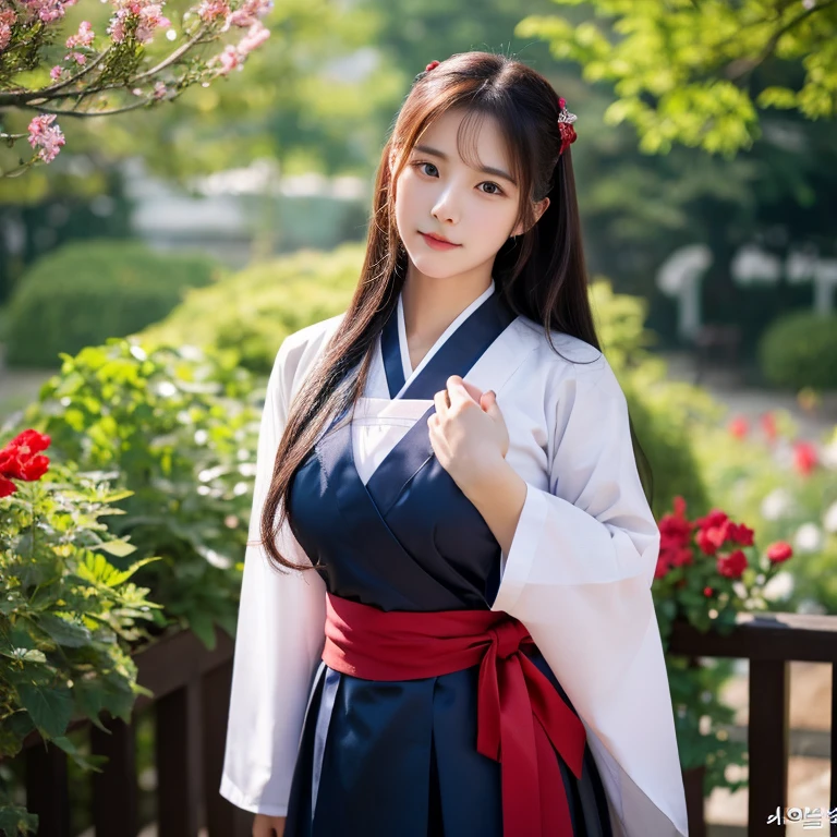 1 Beautiful young woman with long, flowing hair., big breasts,In a set of dark red, dark black, dark blue., Standing in different poses in the flower garden., beautiful south korean woman, ผู้หญิงIn a set of dark red, dark black, dark blue. Hanfu, Korean girl, korean woman, korean Hanbok, beautiful young korean woman, korean woman, Hanbok, Japanese clothes, Hanfu, Hanbok apron, นางแบบแฟชั่นkorean woman, traditional chinese clothing Taken with a high quality camera 45,000,000,000 pixels 16k,,