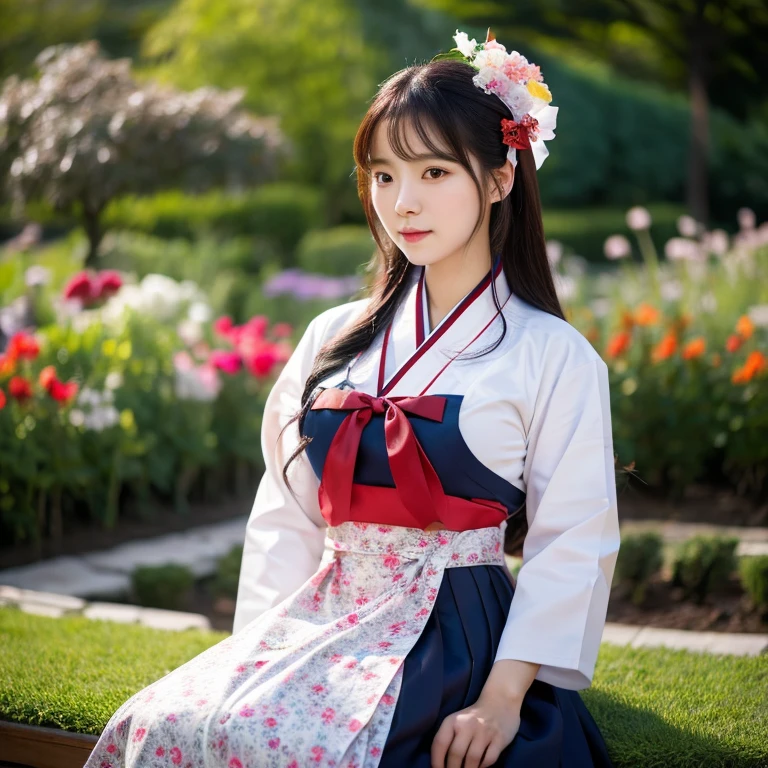 1 Beautiful young woman with long, flowing hair., big breasts,In a set of dark red, dark black, dark blue., Standing in different poses in the flower garden., beautiful south korean woman, ผู้หญิงIn a set of dark red, dark black, dark blue. Hanfu, Korean girl, korean woman, korean Hanbok, beautiful young korean woman, korean woman, Hanbok, Japanese clothes, Hanfu, Hanbok apron, นางแบบแฟชั่นkorean woman, traditional chinese clothing Taken with a high quality camera 45,000,000,000 pixels 16k,,