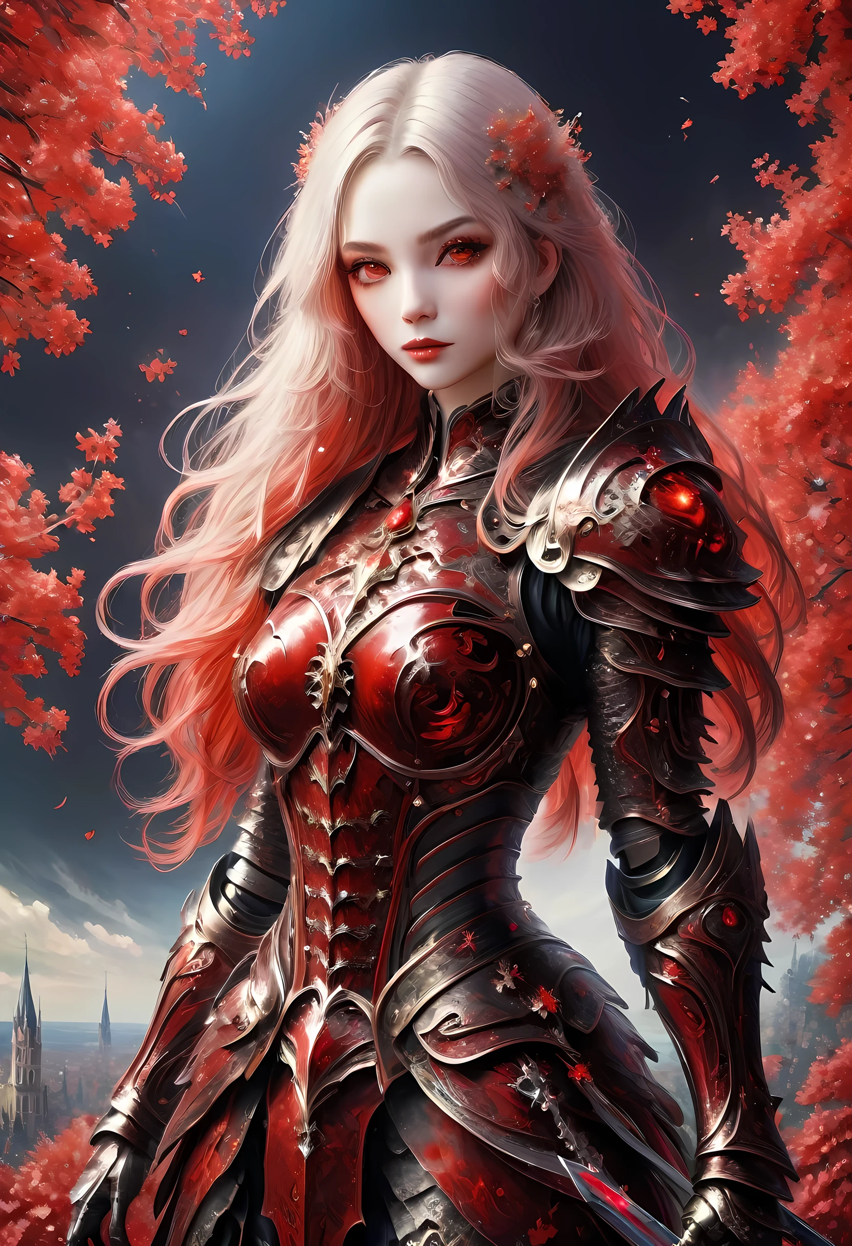 (Claude Monet Style:1.5)Arafed, dark fantasy art, gothic art, a picturק of a vampire ready for battle, female vampire, armed with a sword, wearing heavy armor , armed with a sword, shining sword, ultra detailed face (intricate detailed, Masterpiece, best quality: 1.4), pale skin, glowing eyes, red eyes, ultra feminine, pale skin, dynamic hair, dark fantasy urban street (intricate detailed, Masterpiece, best quality: 1.4), moon light, star light, clouds, cybrk, RagingNebula, 
