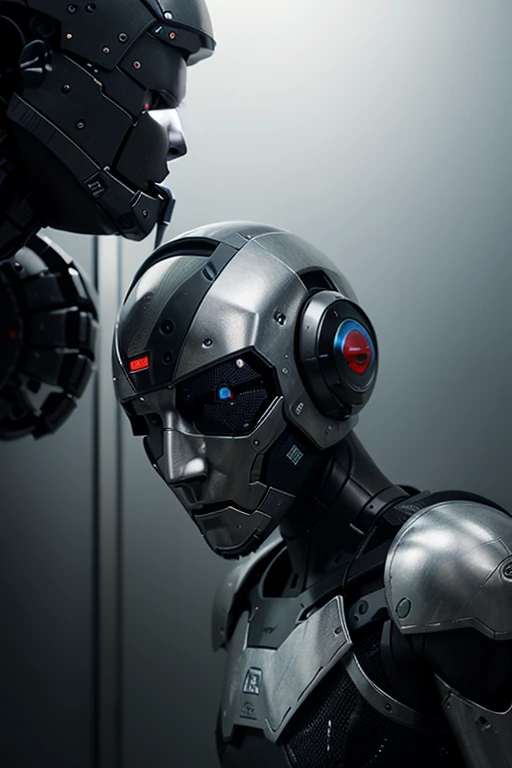 Create me an image of a robot for the cover of a book about artificial intelligence
