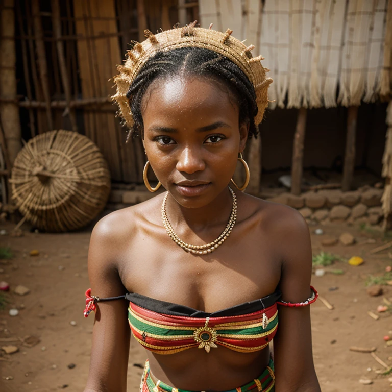 Beautiful woman, 20 years, Kenya, cultural costumes 