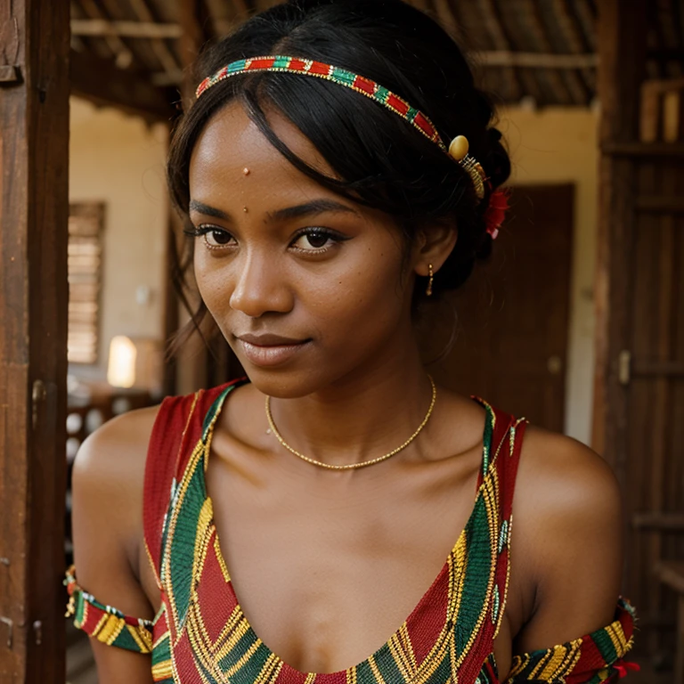 Beautiful woman, 20 years, Kenya, cultural costumes 