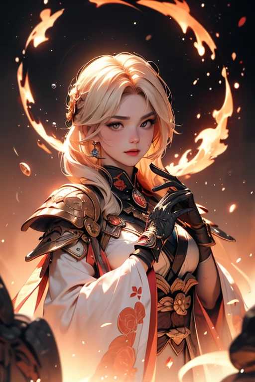 1girl,yelan \(genshin impact\),genshin impact, black eyes,
,
magic world, fire bubble in air, energy flow,  fireball on hand, spell magic,  extremely detailed, glowneon, glowing,
Volcano cave, pose, close up on upper body,
iridescent light, backlighting, blurry background, depth of field,, (masterpiece:1.2), (best quality:1.2), (very aesthetic:1.2), (absurdres:1.2), (detailed background),newest,ai-generated, intricate,full body, 