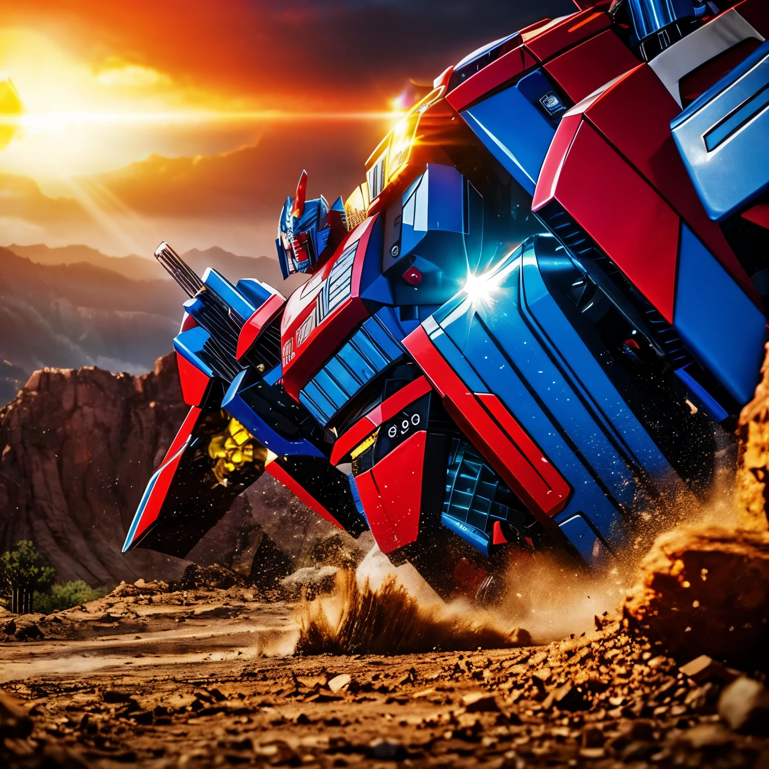 Optimus prime vs megantron