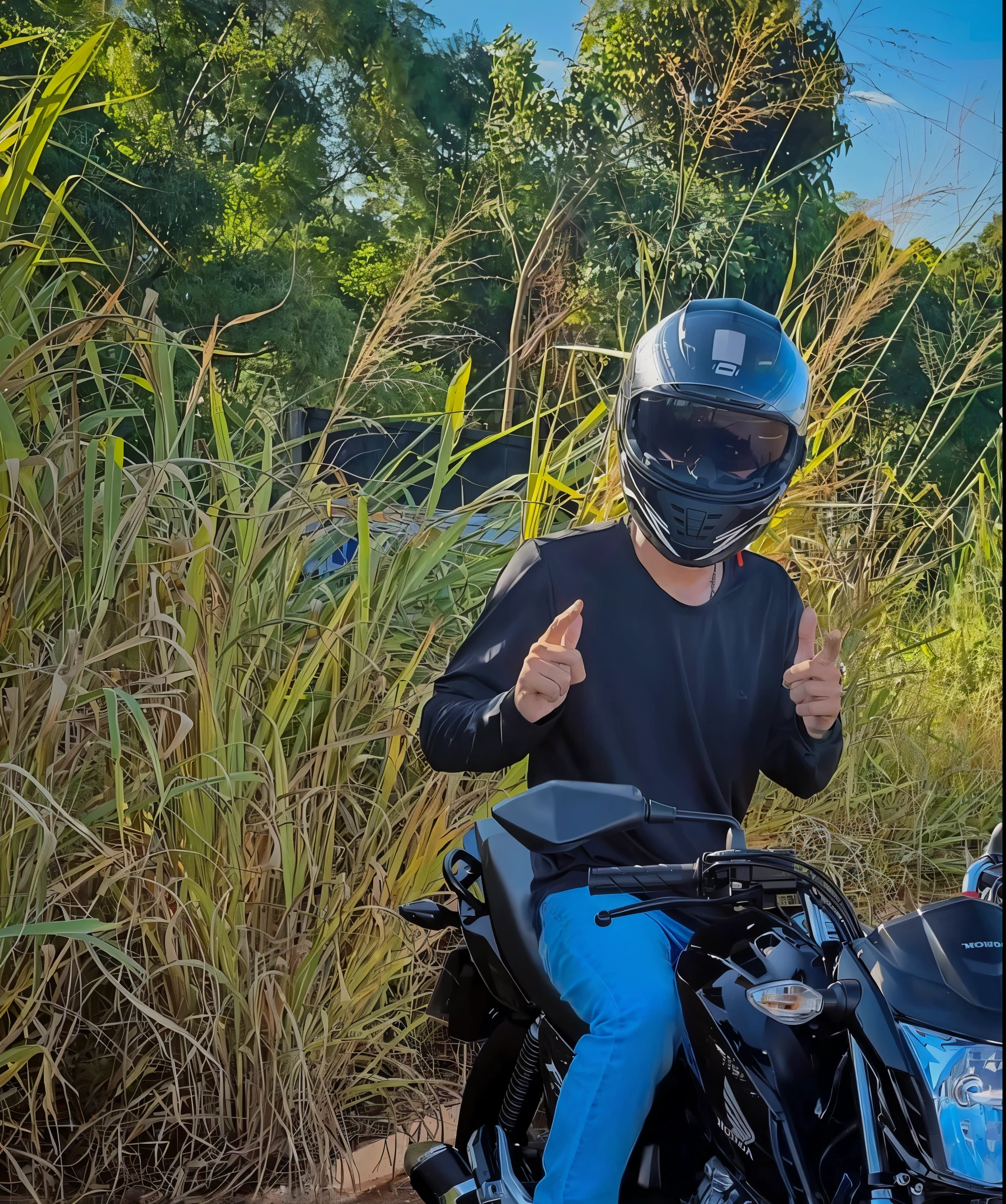 there is a man sentado em uma motocicleta on the road, on tour, por Willian Murai, caio santos, andando de moto, andando na estrada, dirigindo uma moto, by Felipe Seade, por Luis Miranda, sentado em uma motocicleta, por David Rubin, edu souza, album photo, powder Nándor Katona
