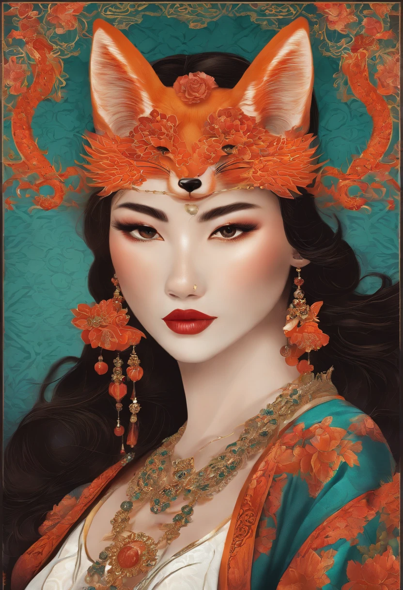 mujer kitsune  