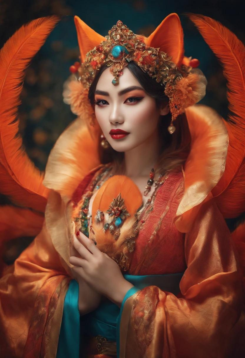 mujer kitsune  