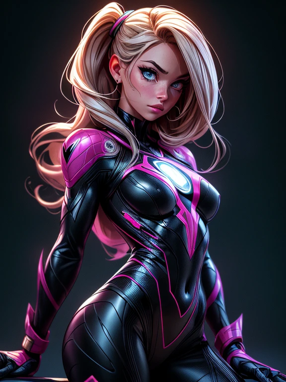 Realistic photographic portrait of {Homem-Aranha 2099 e Gwen Stacy, nu, Action {(Naked Fazendo sexo, (Fazendo sexo)}, {Neon lighting))}, pele lisa e suave, Symmetrical face, corpo todo, bunda grande, simetria e boca cheia sensualizando, ideal humano, Lente de 85 mm, f8, fotografia, ultra detalhes, Luz natural, backlight, foto, studio lighting