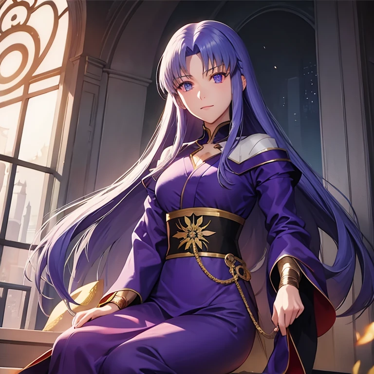 Medea from Fate Stay Night wearing a Royal kimono