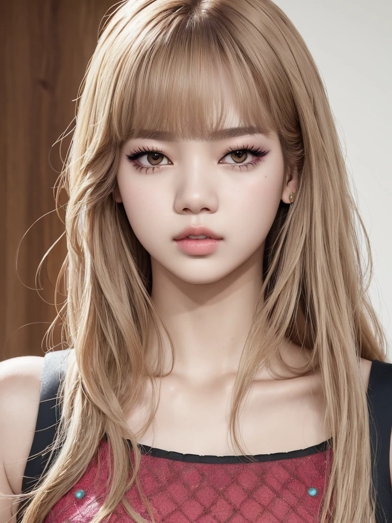 ((Masterpiece, best quality, photorealistic,)) BLACKPINK's lalisa with look from the video: (how_you_like_that_BLACKPINK)