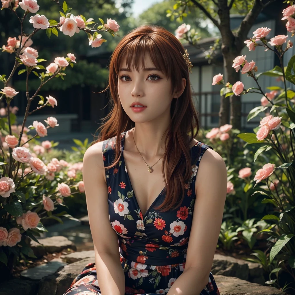 Kasumi, (best quality,ultra-detailed),(Realistic:1.37), beautiful and detailed face, Ultra-realistic texture, delicate face, delicate body, red lipstick, vivid colors. High definition, 8K. athletic body