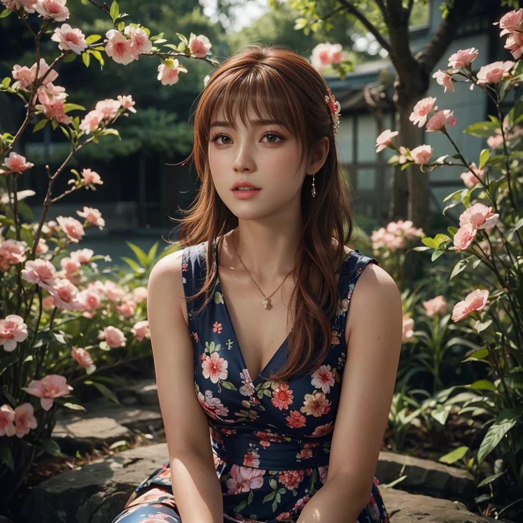 Kasumi, (best quality,ultra-detailed),(Realistic:1.37), beautiful and detailed face, Ultra-realistic texture, delicate face, delicate body, red lipstick, vivid colors. High definition, 8K. athletic body