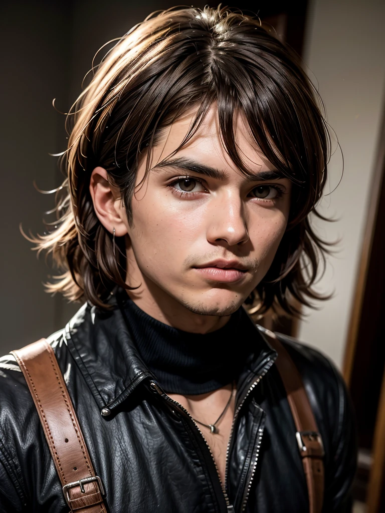 brown-haired, male killer in dark fantasy