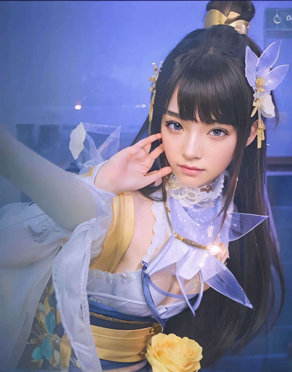Realistic, anime, beautiful,senyum, hd