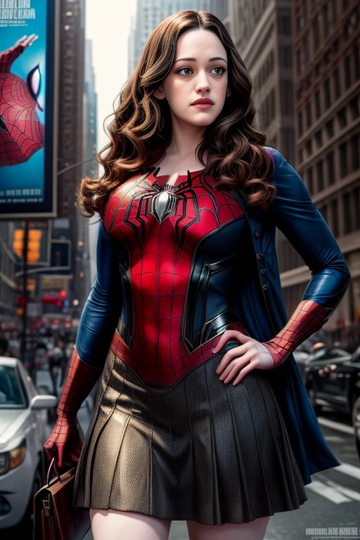 Kat Dennings、マーベルコミックの映画Poster、so beautiful、Movies about Spider-Man、sexy、whole body、Wearing a skirt、Premiere Date、Poster、belly buttonを突き出す、new york、She's wearing a ripped Spiderman suit、The suit is torn、Wearing a skirt、Red and black color scheme、dynamic、masterpiece、highest quality、Super detailed、Very detailed、Delicate and beautiful shine、Ultra-high resolution、Cinematic、break、breakドロップ、(Torn clothes:1.5)、(Wet clothes:1.4)、Bare shoulders、Real Rain、Wet Hair、belly button、Exposed Skin、sexyな肩を披露