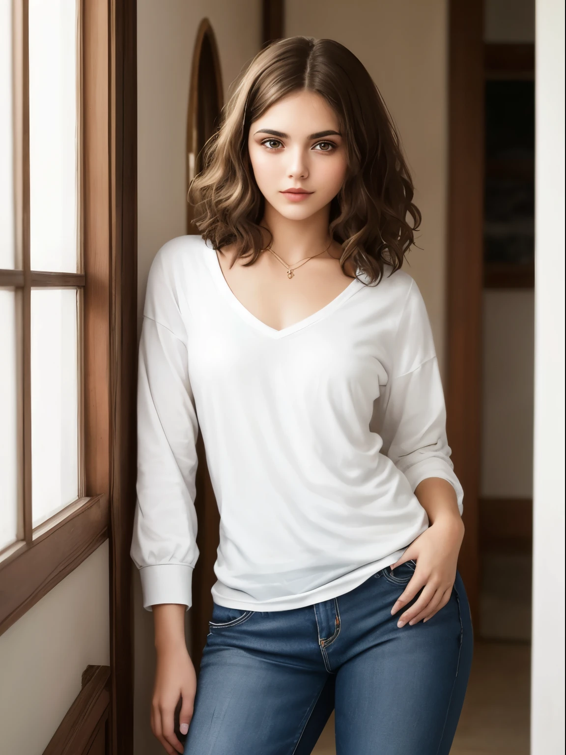 photograph of a 20 year old European woman, pelo rubio, cara perfecta, obra maestra, ropa interior, bragas blancas