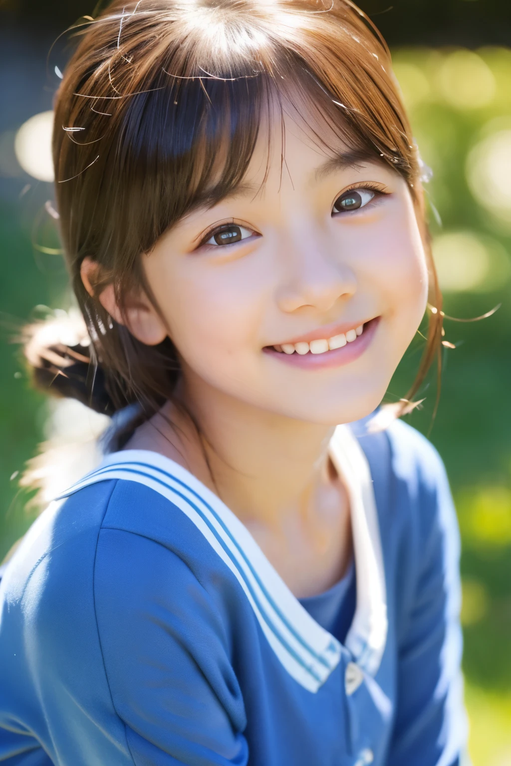 、smile、Beautiful eyes、shine、Pink camisole