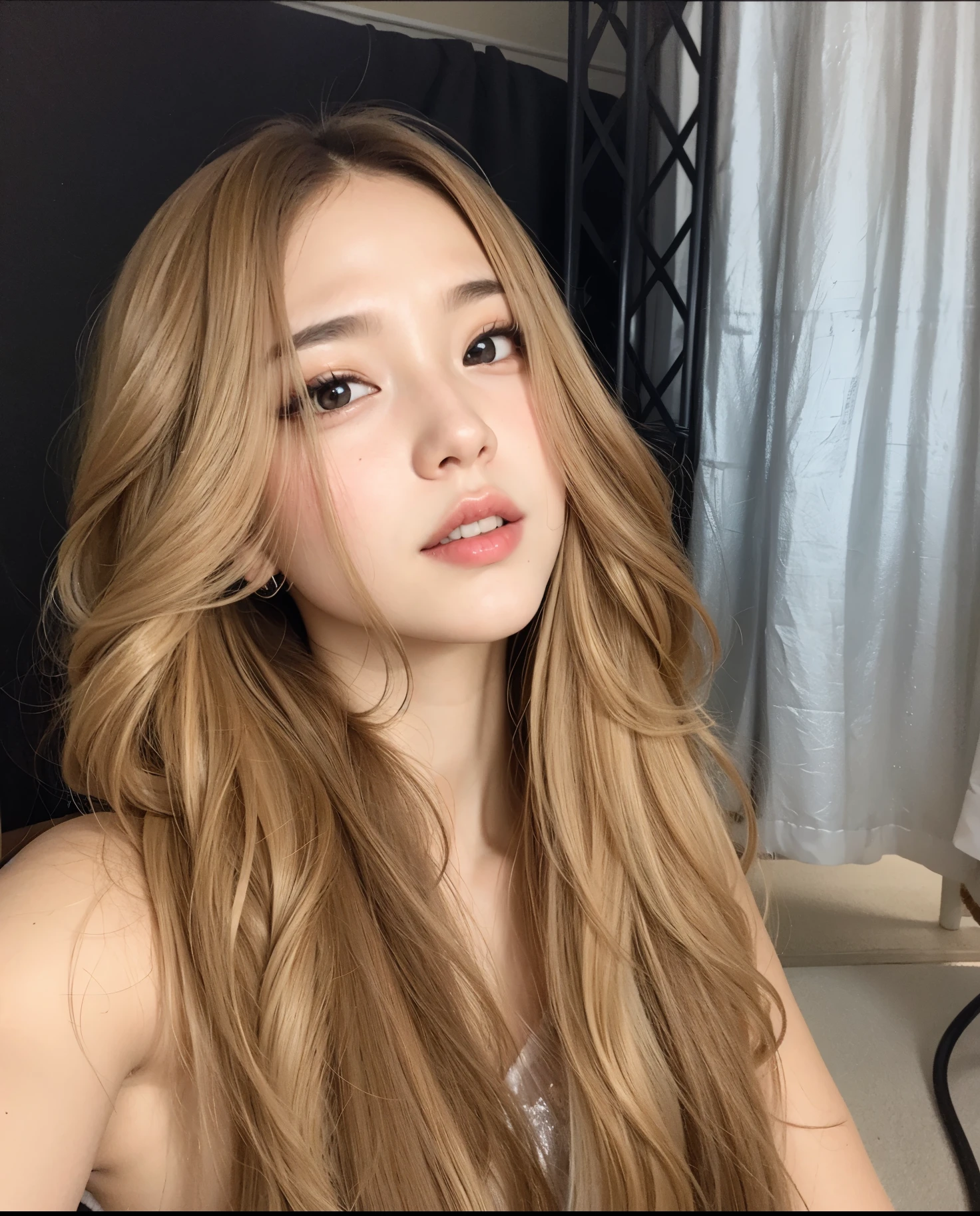 Hay una mujer que posa para una foto, hermosa joven coreana, joven y adorable rostro coreano, hermosa joven coreana, hermosa mujer surcoreana, Young cute pale asian face, preciosa cara delicada, muchacha coreana, preciosa modelo china, pale korean adorable face, maquillaje popular de corea del sur, ulzzang, maquillaje coreano popular