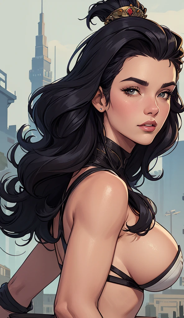 Cartoon style digital illustration style GTA digital style, estilo atompunk design de personagens altamente detalhado, arte digital detalhada coragem, Forest fan art, Design de personagens de retrato, beautiful digital illustration, retrato de alta qualidade, Arte em quadrinhos, mulher jovem cabelo com transas lindas . Queen Anna of ArendelleBeautiful lined eyes Medium large bust and wonderful sexy clothes. image expression of sexual desire from waist to head illustration Queen Anne of Arendelle atompunk style Fallout 4 style pose playboy magazine with beautiful breasts without clothes wonderful breasts Character Christina Ricci black hair style Morticia AddamsCartoon image of a woman .cartoon style illustration, estilo de arte dos desenhos animados, estilo de arte dos desenhos animados, digital illustration style, design de personagens altamente detalhado, arte digital detalhada fofa, City fan art, Design de personagens de retrato, beautiful digital illustration, retrato de alta qualidade, Arte em quadrinhos, jovem expressando desejo sexual. Corpo inteiro escultural
