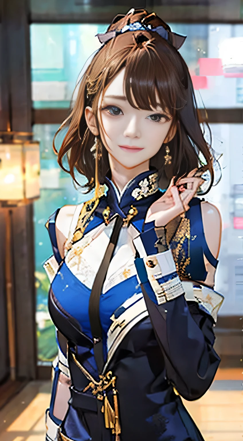highest quality, masterpiece, One woman、 whole body, Very delicate and beautiful woman, 8K Wallpaper, Beautiful fine details, Beautiful sparkle, Cinematic lighting、27 years old、Idol、sexy、Colorful costumes、Red Line、Tall beauty、cute
