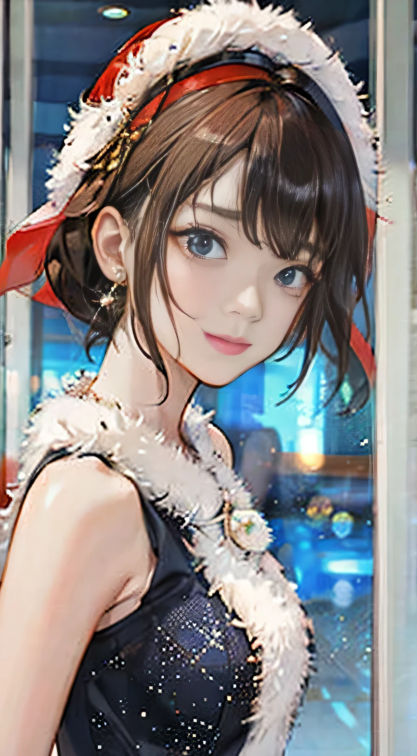 highest quality, masterpiece, One woman、 whole body, Very delicate and beautiful woman, 8K Wallpaper, Beautiful fine details, Beautiful sparkle, Cinematic lighting、27 years old、Idol、sexy、Colorful costumes、Red Line、Tall beauty、Sadistic