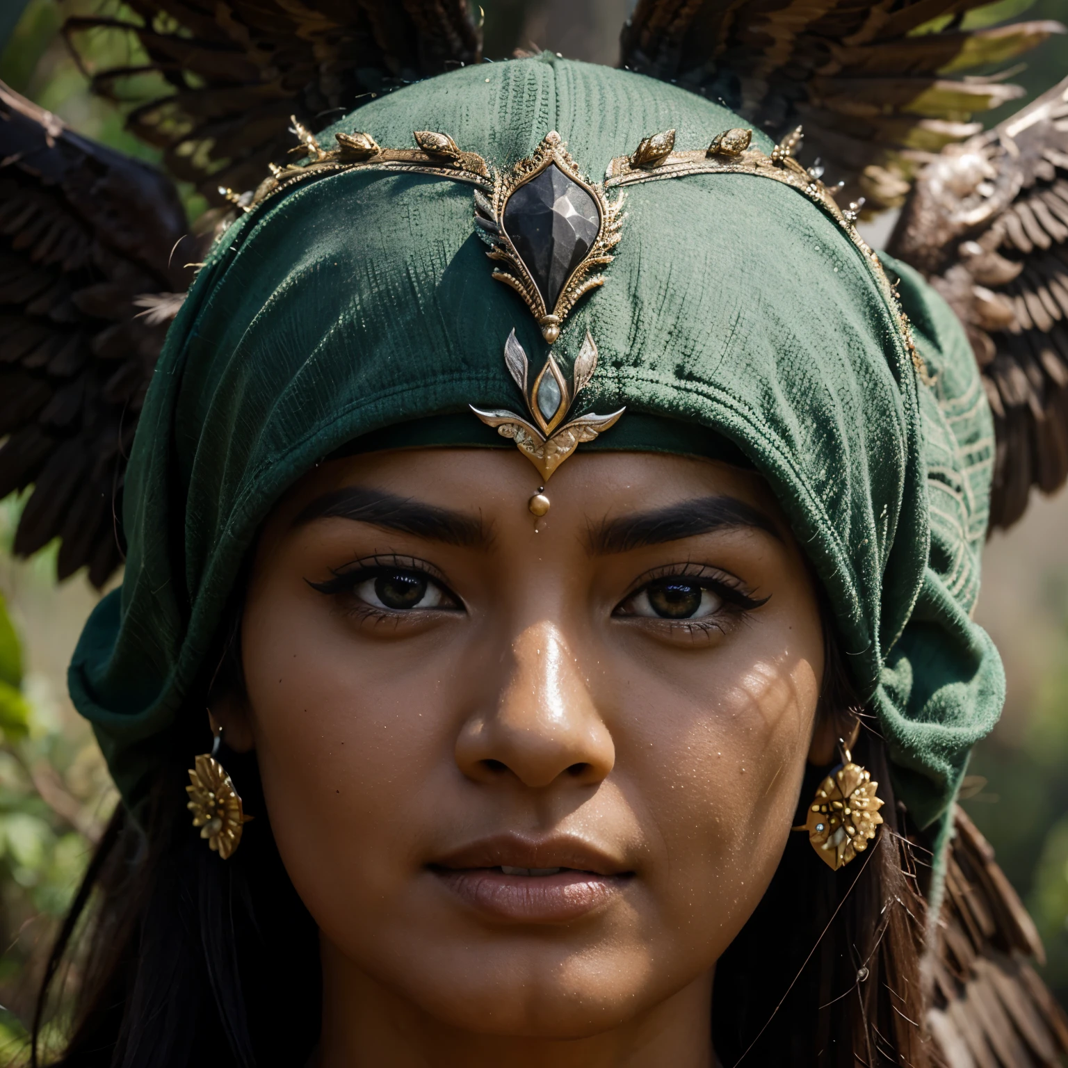Mighty Garuda with face taken close up