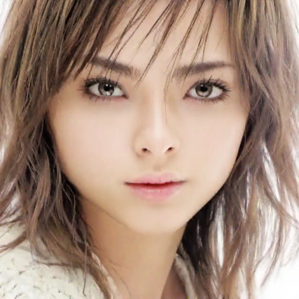 (highest quality, 8k, 32k, masterpiece), (Realistic), (Photorealistic:1.2), (High resolution), Very detailed, Very beautiful face and eyes, 1girl, Delicate body, (close, highest quality, Attention to detail, Rich skin detail), (highest quality, 8k), Very detailed, (Realistic, Realistic:1.37), Bright colors, (((Bust Shot))), (((Pure white wall background))), (((Look straight ahead)))