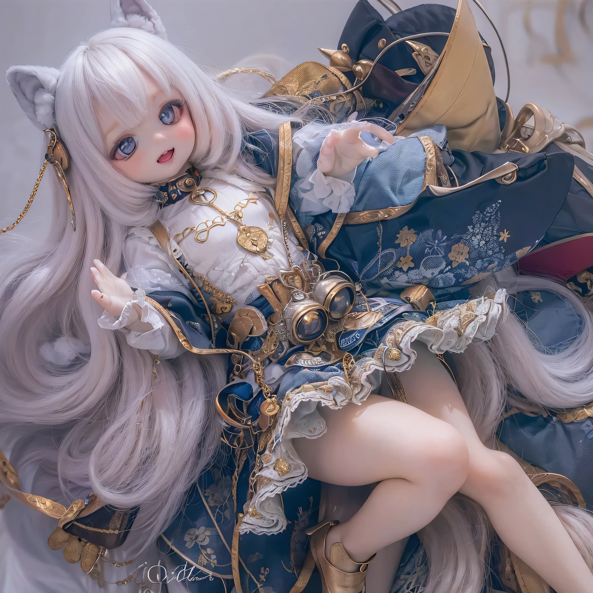 (highest quality, High resolution, Realistic:1.37),Very detailed, Beautiful details,Beautiful lip detail,Very detailed目と顔,Long eyelashes,One Girl,Portraiture,Sharp focus,Vibrant colors,Soft lighting,Fenrir Girls,Fantasy elements,Snow Scene,ice magic,Flowing Hair,Heavenly beauty(((((whole body)))))(short dress)cute cute セクシーポーズ whole body (((dress lift))(((((((chil)))(((pretty girl)))flat chest shoesタイツ contrapposto
smile