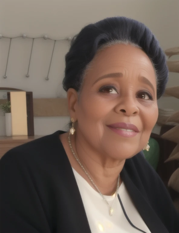 Mujer , primera dama Zambia tiene la piel negra oscura., he is 80 years old,,