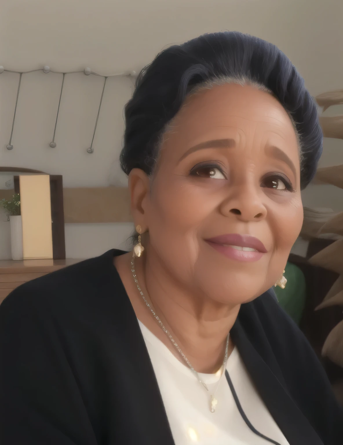 Mujer , primera dama Zambia tiene la piel negra oscura., he is 80 years old,,