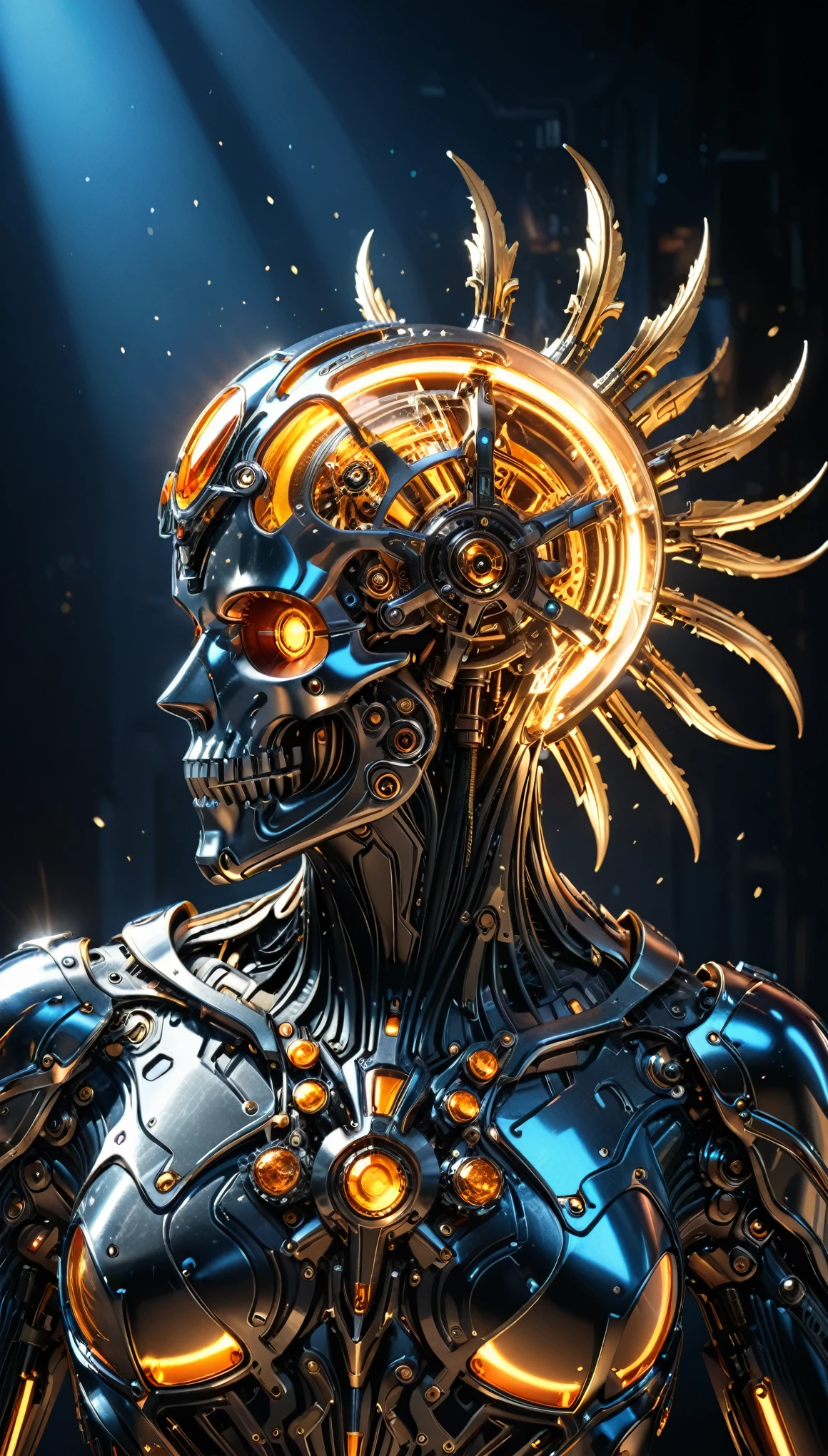 Masterpiece,Best Quality,Hyper Detailed,Cinematic Light,Intricate Detail,3d style,octane rendering,reality,photo_(medium),realistic,in style of Nick Veasey,Highres,(Anime style artist by A. R. Penck:1.2),Official Art,Finely Detailed,High Resolution Illustration,8k,(Light Particles:1.1),Dark Intense Shadows,Detailed Background,Detailed Glow,Detailed Reflection,Detailed,biopunk priesthood fashion by Aaron Horkey,super detailed,metallic details,detail materials,graceful and gorgeous,(Anime style artist by Jaehyo Lee:1.1),