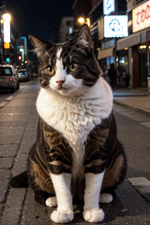 Downtown、Cat、Mysterious big eyes, Fluffy and beautiful fur、