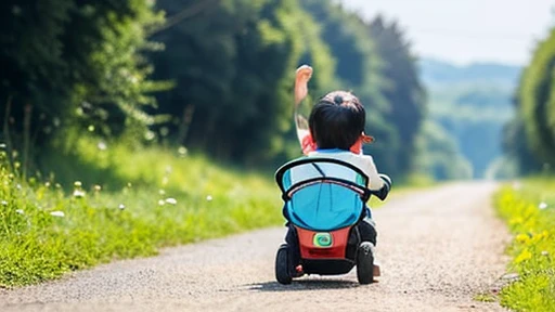 Children playing with beautiful beetles in the countryside、Kids playing with cute beetles in the countryside、