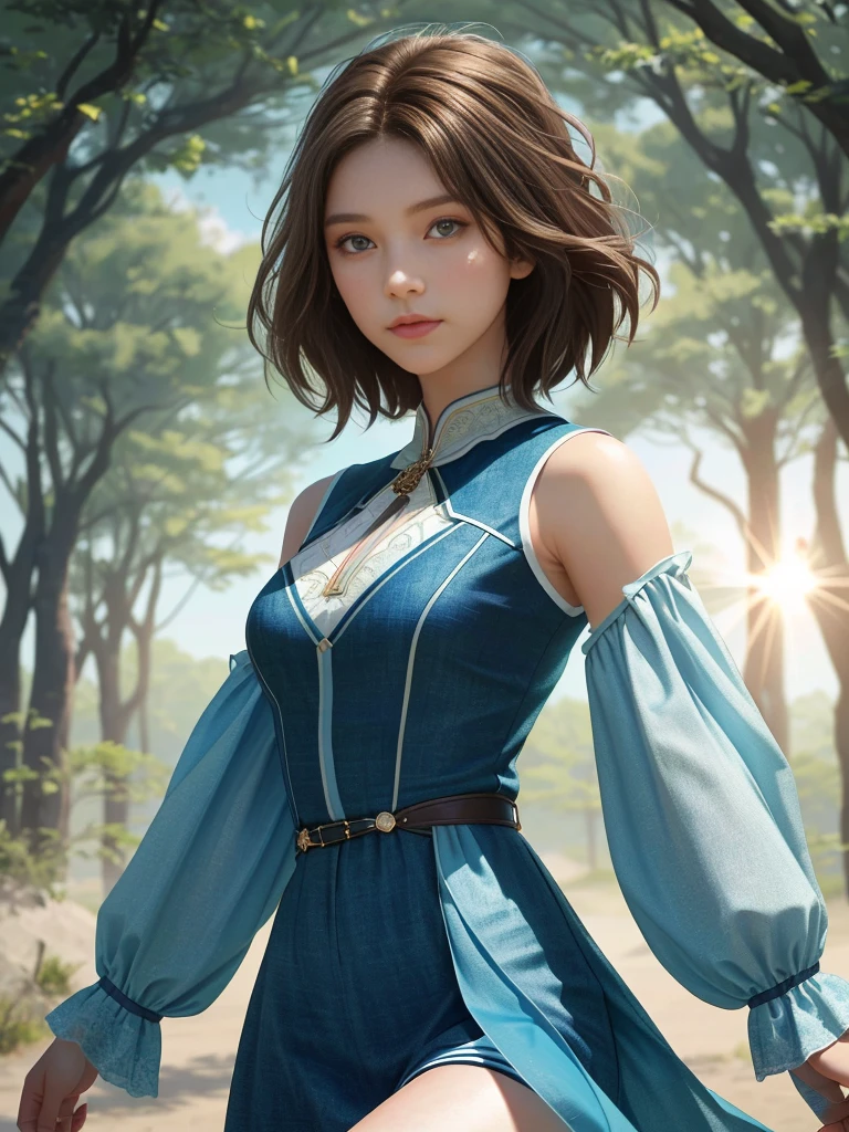 (1 Girl:1.3), Solitary, __body parts__, Official Art, Unity 8k wallpaper, Super detailed, beautiful and beautiful, beautiful, masterpiece, best quality, Raw, masterpiece, Ultra-detailed photos, best quality, Ultra-high resolution, Realism, Sunlight, Shoulder length brown short hair, Stunning beauty, Dynamic poses, Delicate face, Vibrant eyes, (Look at it from the front), She's wearing a full body steel Spider-Man suit, , Delicate face, Detailed complex busy background, messy, Gorgeous, milky, Very delicate skin, Realistic skin details, Visible pores, Clear focus, Volumetric fog, 8K Ultra HD, DSLR camera, high quality, Film Grain, White skin, Photo realism, Rama Photography, Ruins of the city of the future, translucent