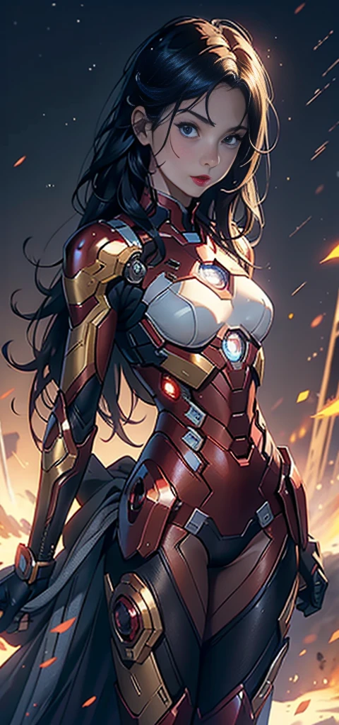 1womanl,,bit girl,Small ,Raised sexy,Pornographic exposure, solo,Beauty contests,standing on your feet(Background with:A desert,snow mountains,chariot,at winter season,Blizzarding,Big snowflakes)Snow-white skin,On combat vehicles, She has long black hair,Long hair flutters in the wind,Redlip,dynamicposes,seen from the front, hair straight, mostly cloudy sky,(((tmasterpiece),(Very detailed CG unity 8K wallpaper),best qualtiy,cinmatic lighting,detailed back ground,beatiful detailed eyes,Bright pupils,(Very fine and beautiful),(Beautiful and detailed eye description),Black eyes,Redlip,ultra - detailed,tmasterpiece,)),facing at camera,(The upper part of the body),A high resolution,ultra - detailed),revealing breasts,Bare genitalia, Bulge,legs are open,sexyposture,Camel toes,Flushed complexion,gold armor,frontage,Queen of the Zerg,elementary student(Wearing:White transparent spacesuit,Armour,Iron Man uniform,Bare breasts,Bare genitalia)