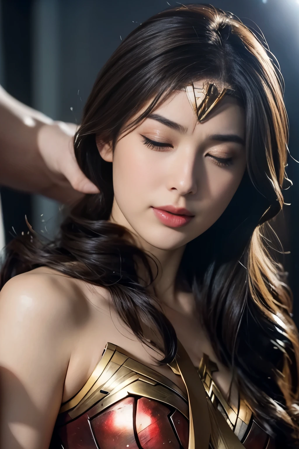 私はWonder Womanです、完璧なWonder Womanの衣装,Kneel,押しDefeated,Defeated,A man mounts me,Face grabbed、Hug from the front,Hugged,Being strangled,You can hold it,Leaning on the man,Hugged,Can be lifted,Men lick my face with their tongues,The guys lick my head with their tongues,Men lick my hair with their tongues,My body is licked by men,sleeping face,Close ~ eyes,Open your mouth,Tired face,Face of Suffering,sleeping face,Being slapped in the face,Getting punched in the face,Fighting with men,Fight with the men,Surrounded by men,,Caught between the men,Being held back by men,Entanglement with males, Attacked by men,Brown Hair, masterpiece、beautiful girl、fine 目、puffy eyes、highest quality, 超High resolution, (reality: 1.4), Cinema Lighting,so beautiful、Beautiful Skin、(超reality的な)、(High resolution)、(8k)、(Very detailed)、(beautiful and fine 目)、(Very detailed)、 Detailed face、Diagonal bangle hair、Brown Hair、20-year-old、Wonder Womanのコスプレ,Wonder Woman