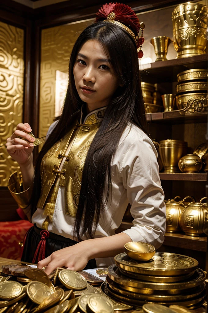 Chinese God of money.Full of Treasure