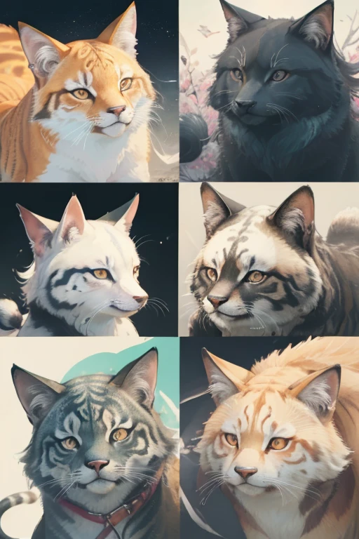 Close-up scene of a bunch of cartoon pokemon,Inspired by chaotic species。Concept illustrations in pixel art and Pokemon style,改造wild animals,wild animals,peaceful animal,animal illustrations,、(((Beautiful mixed species))),different kinds of animals,various species,diverse animals,peaceful coexistence,animal world,animal kingdom,animal art,combination of animals,harmonious animals,author:Maki Haku,animal kingdom插圖,species diversity,和平的wild animals,Peaceful creatures,Peaceful wilderness,natural harmony,mix of animals,wild animals的插圖