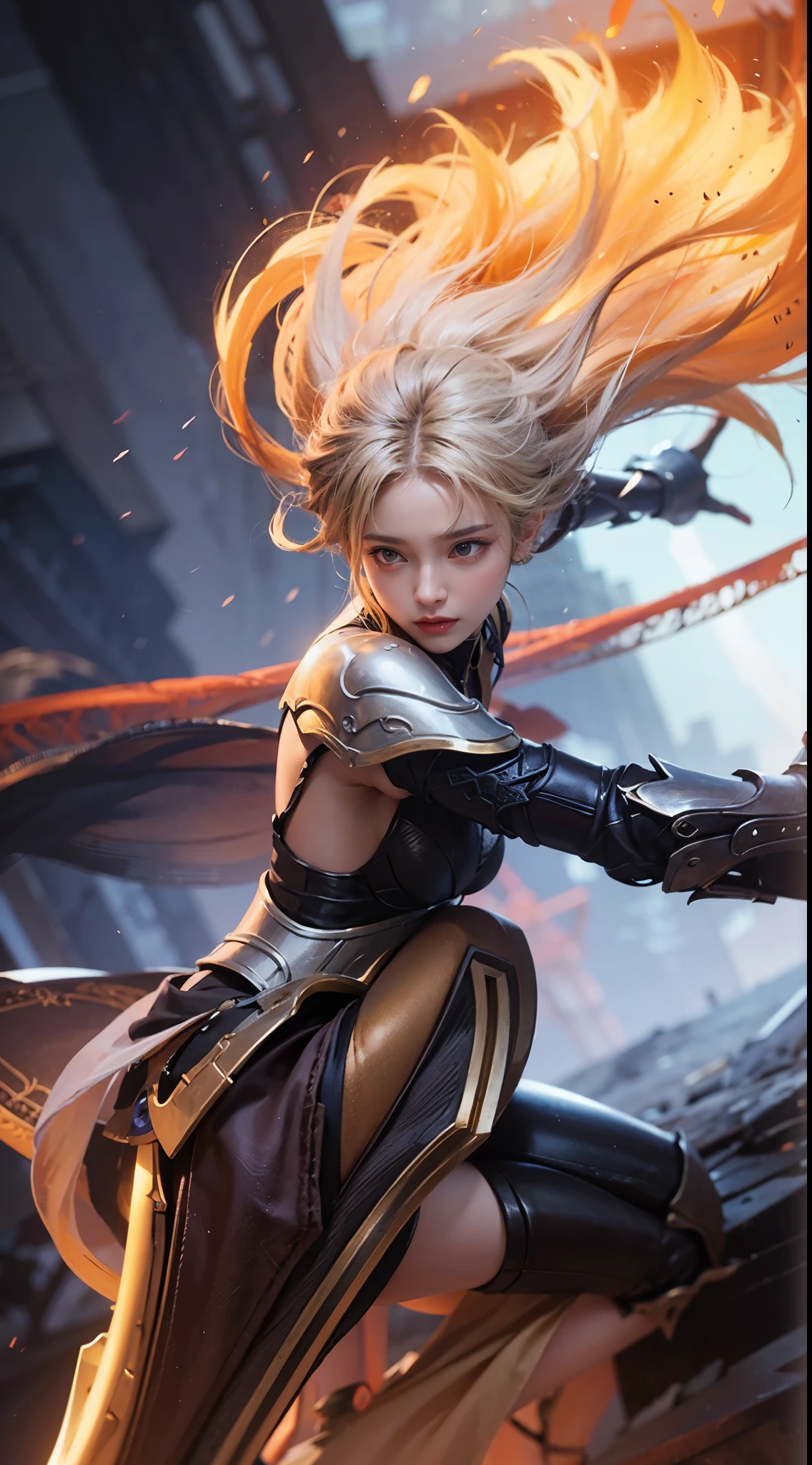 a close up of a 1 girls  ,blonde hair , big booobs ,  shadowbringers cinematic, 4 k detail fantasy, a beautiful fantasy empress, game cg, xianxia fantasy, xianxia hero, 2. 5 d cgi anime fantasy artwork, cinematic goddess close shot, ruan jia and artgerm, wow 4 k detail fantasy, hyperdetailed fantasy character