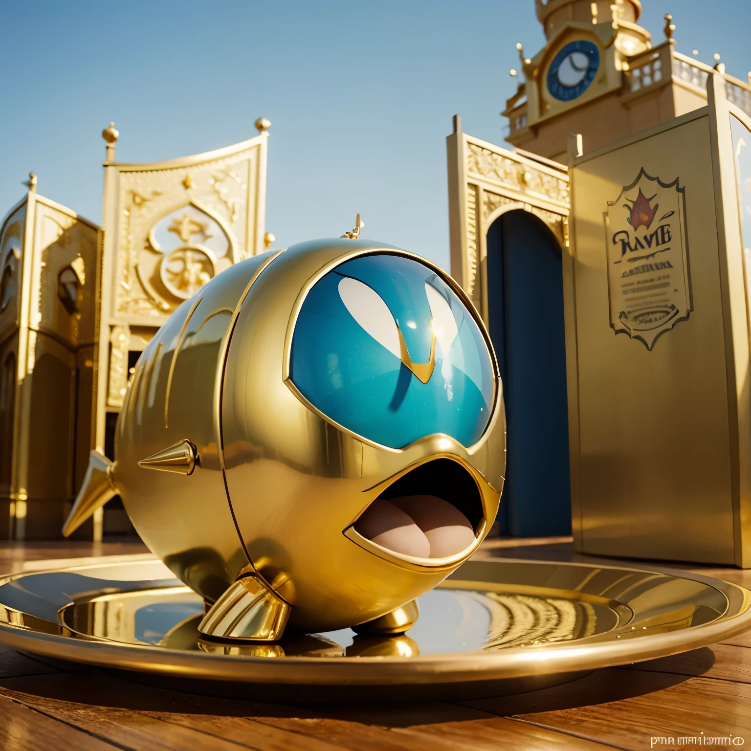 Peixe ramirezi gold formato disney pixar