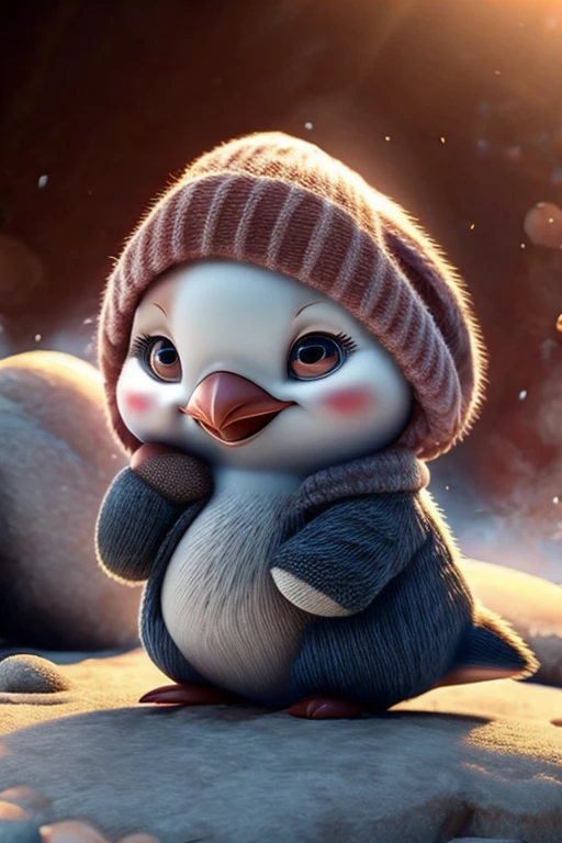 One Adelie penguin,