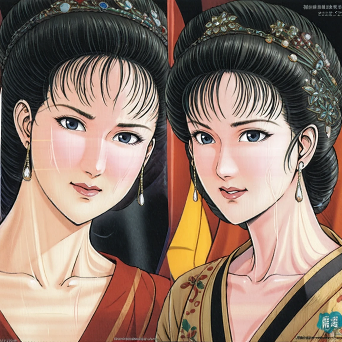 (best quality), (very aesthetic), (ultra-detailed), (best illustration),a mature female,NSFW,Perfect Face,Suikoden,Mrs. Lin,(full_body),(full_nude),red cheek,Large drops of sweat are pouring from the whole body,skinny,chinese traditional bath room,Get up from the bathtub,Drops of water dripping from the skin of the entire body,Looking down,