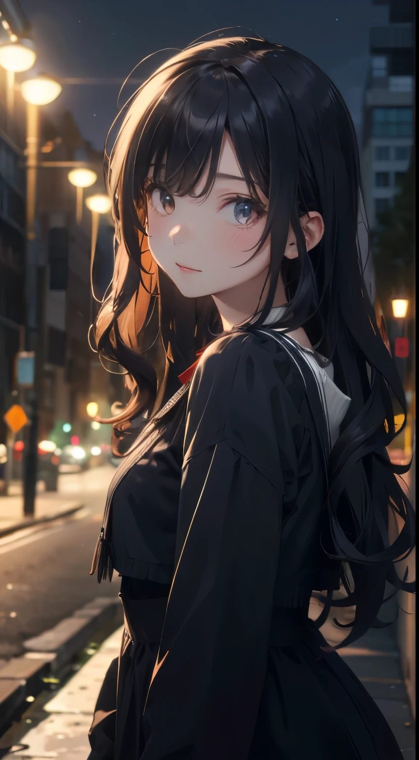 (masterpiece:1.2), (best quality:1.2), night, (looking at viewer), bright skin, 
outdoors, fringe, 
long hair, (wavy hair),