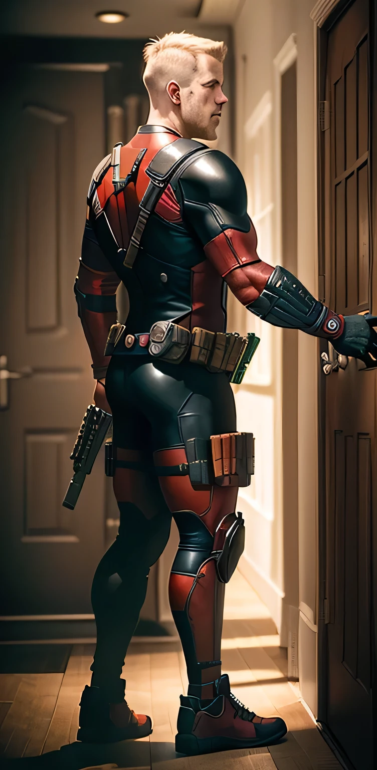 deadpool shaking hand s standing