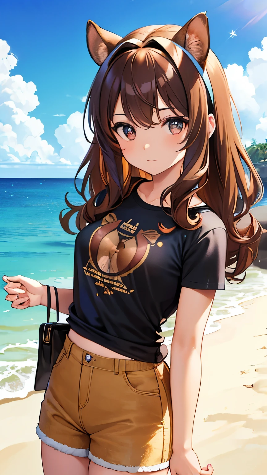 tshirt design, rzminjourney, Vector art, summer design, Hot as Hawaii