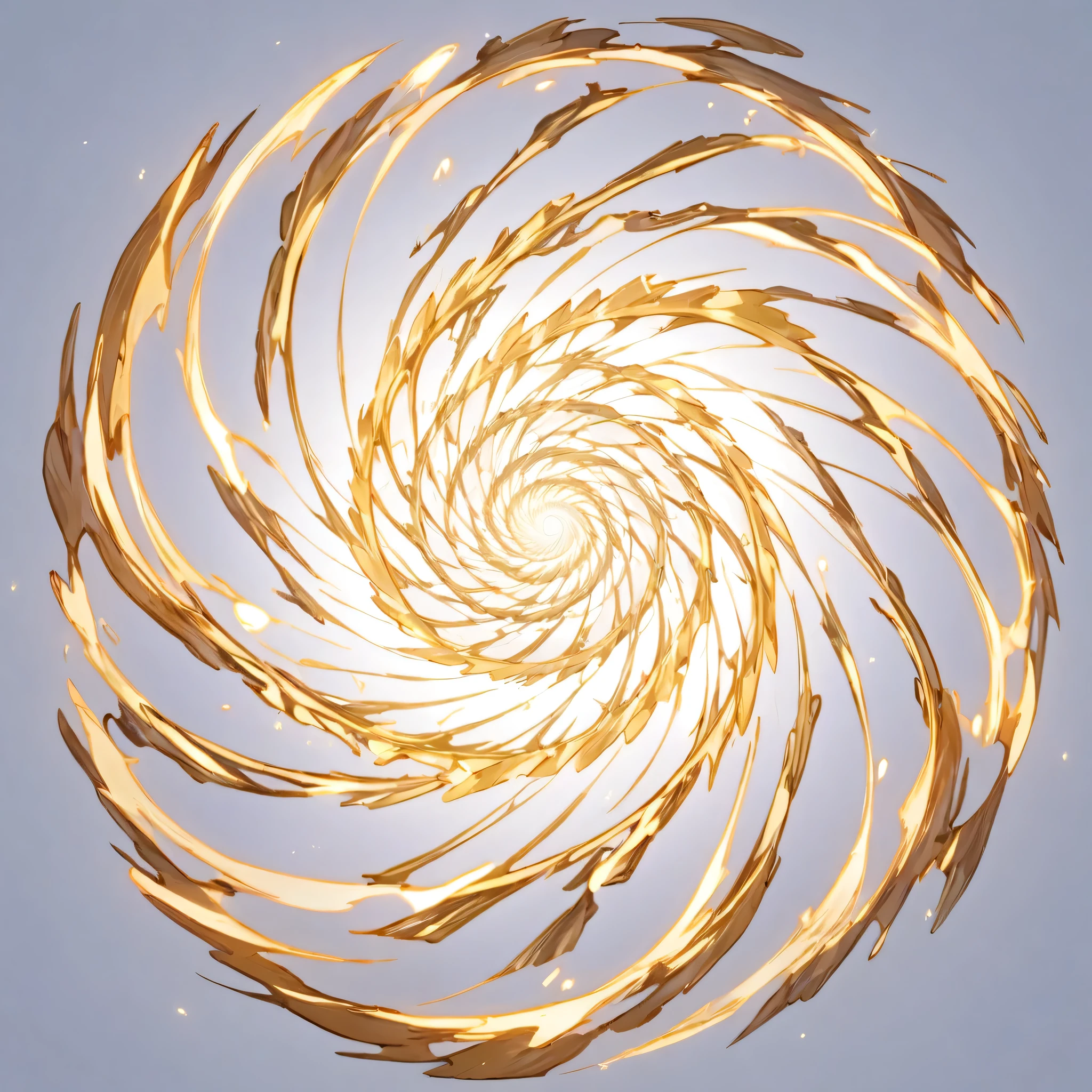 masterpiece, best quality, official art, dynamic white spiral icon for card game. The spiral should have depth, white background, 8k, anime-inspired style, no people, no weapons, no humans, no robots, no logo